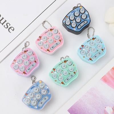 Cute Palm Whack-a-mole Baby Toy Puzzle Game Console Decompression Artifact Mini Toy Keychain Pendant
