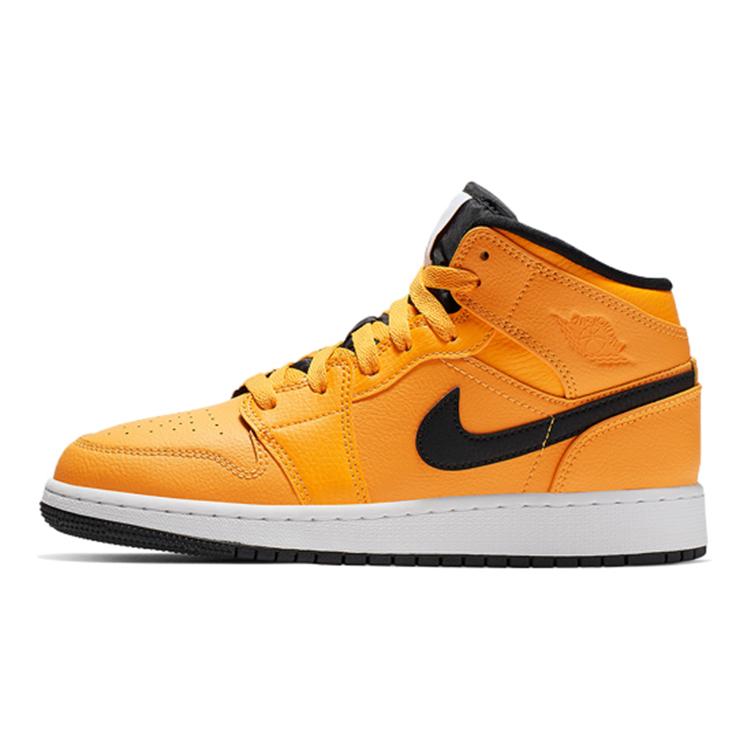 

new Jordan 1 Mid GS University Gold 36