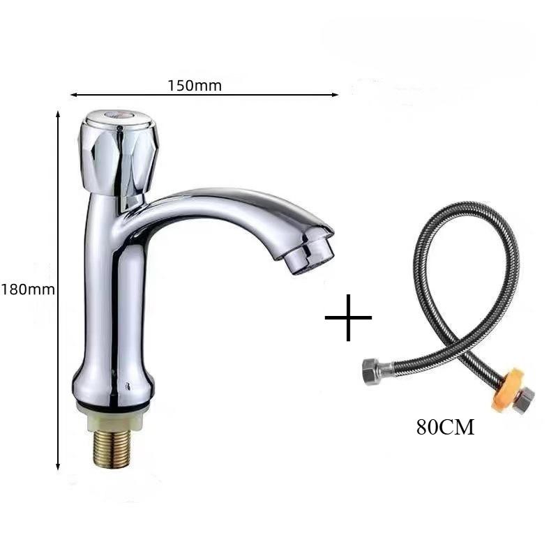 Chromed Bathroom Faucet Hot and Cold Water Basin Face Wash Tap Deck Mounted Basin Mixer Water Taps Bathroom Accessories
