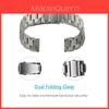 Luxurious Stainless Steel Quick Release Watch Band Available In Multiple Sizes And Colors