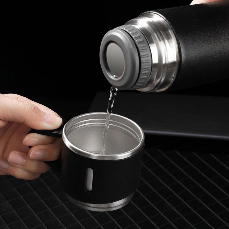 304 Stainless Steel Insulated Cup Tea Cup, One Cup with Three Lids, Business Gift Box Set, Outdoor Water Cup, Event Gift
