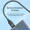 USB C Fast Charging Cable 6A PD 66W Data Sync Nylon Braided Cord USB C to Type C Adapter Fast Charging Cable