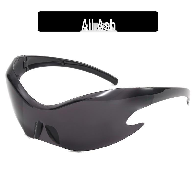 

Солнцезащитные очки 2023 года без оправы, оверсайз, в спортивном стиле Y2K - Трендовые европейские и американские велосипедные очки As Shown