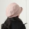 The Elderly Hat Women's Autumn and Winter Woolen Basin Hat Thickened Top Hat Warm Bucket Hat