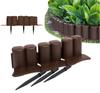 Plastic Garden Palisade with Ramp 302m Brown