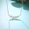 2021 Rose Gold Smile Diamond Necklace - Socialite Clavicle Pendant for Women