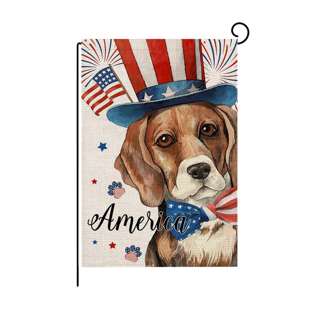 Double-sided Garden Flag Linen Printed Outdoor Garden Decoration Small Flag Holiday Flag