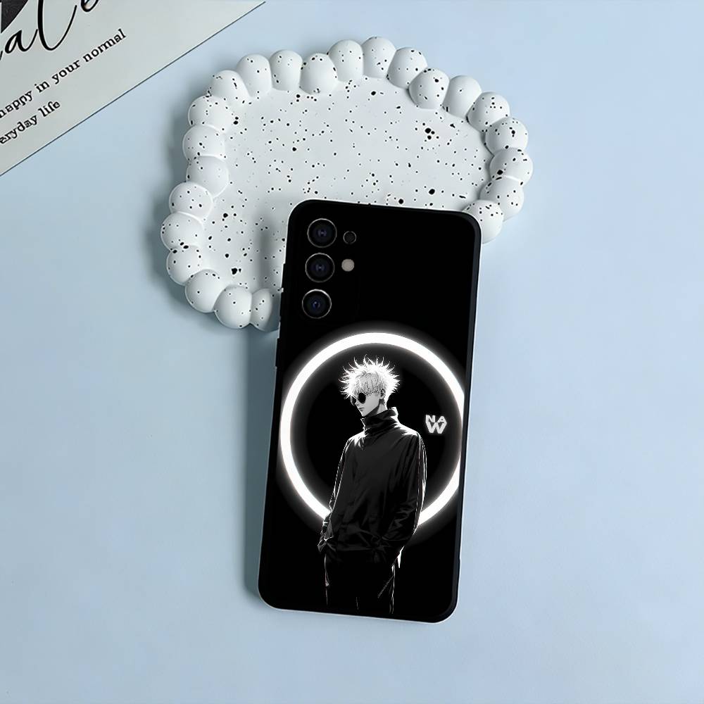 Favorite Anime Characters-S-Satoru G-Gojo Soft Silicone Case for Samsung S25, S24, S21, S22, S23, S30, Ultra, S20, Lite-Black