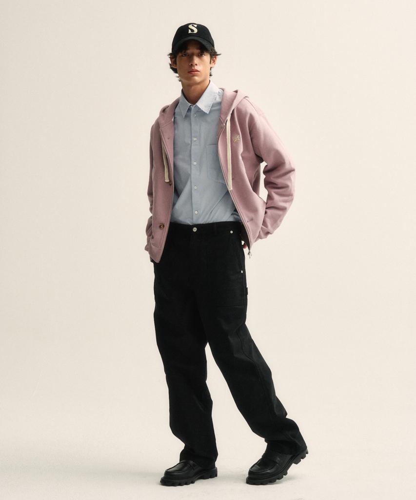 Satur Theo Cotton All Day Hoodie Zip-Up Vintage Rose (Type A)