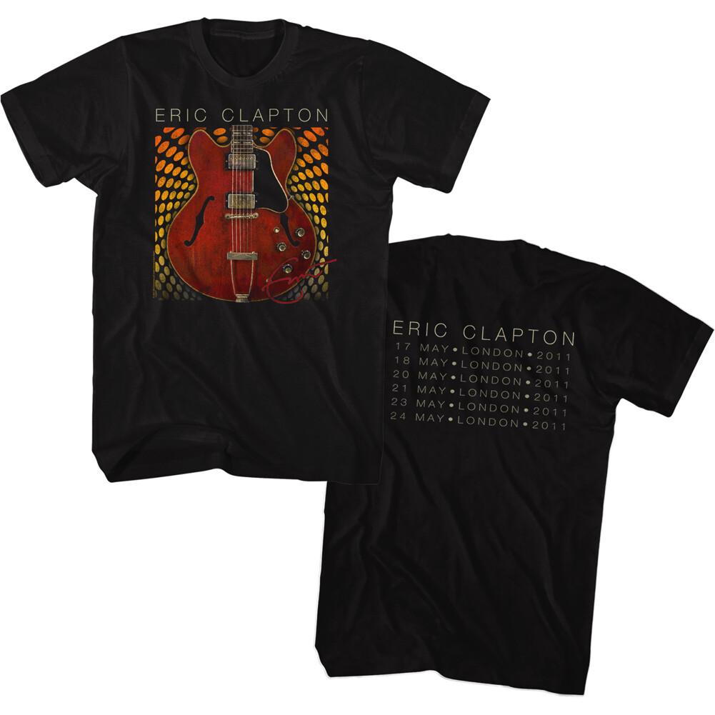 Eric Clapton Gibson Les Paul London Tour May 2011 Men T Shirt Rock Blues XL