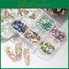 1 Irregular Great Box Shape Ecofriendly 3d Nail Decor Colorchanging Sea Shell Fragments For Salon