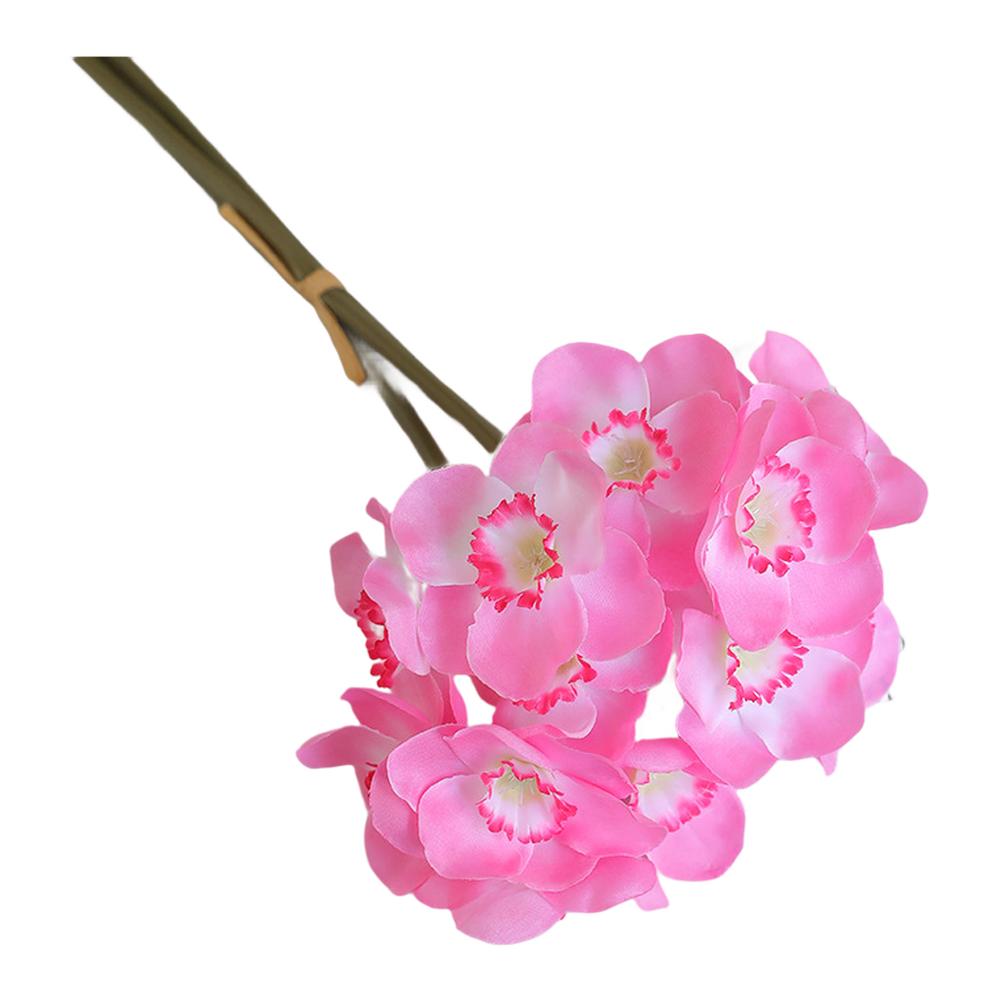 

Three Bloom Narcissus Silk Flower Bouquet with Wire Stems for Custom Shaping Suitable for Wedding and Indoor Home Decoration розовый