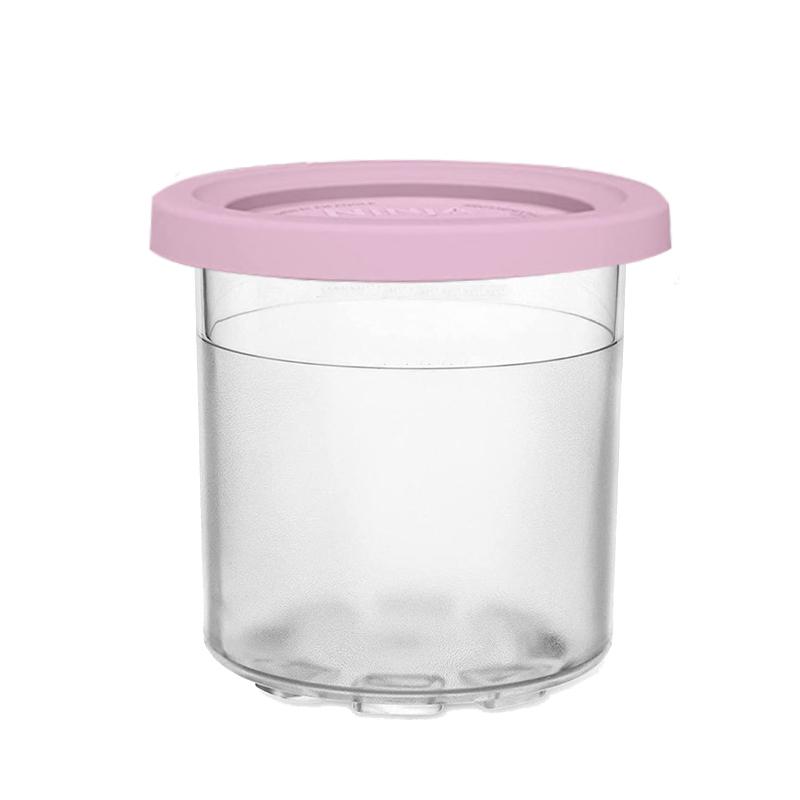 

Чашка для пинтов мороженого, контейнеры для мороженого с крышками для мороженицы серии Ninja Creami Pints ​​Nc301 Nc300 Nc299amz розовый