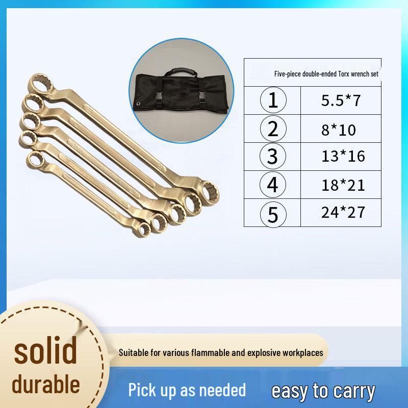 JINYE Explosion-Proof Copper Alloy Ring Spanner Set