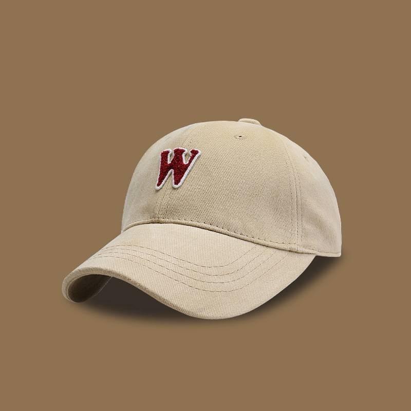 Fashionable Korean Style Baseball Cap Women's Personalized Letter W Couple Students Trendy Casual Sun Hat Men
