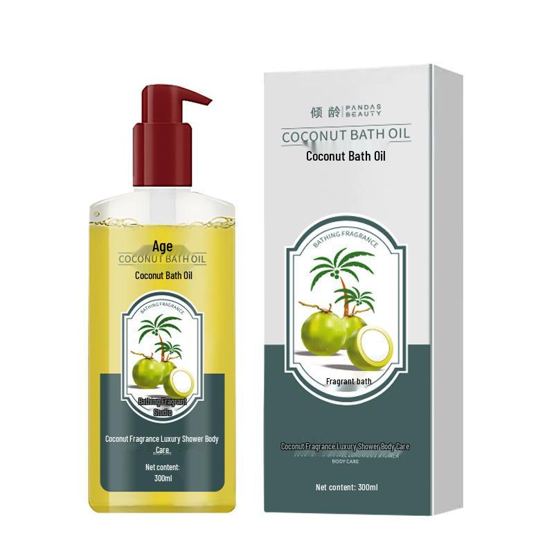 Qingling Pandas Beauty Coconut Shower Oil - Skin Moisturizer