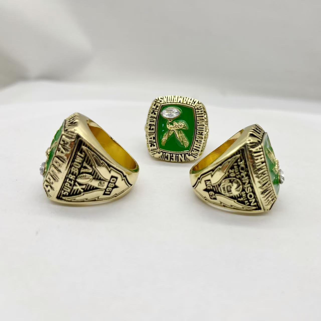 Реплика перстня чемпионата НФЛ Philadelphia Eagles 1980 года - Иконичное командное украшение. Size 11