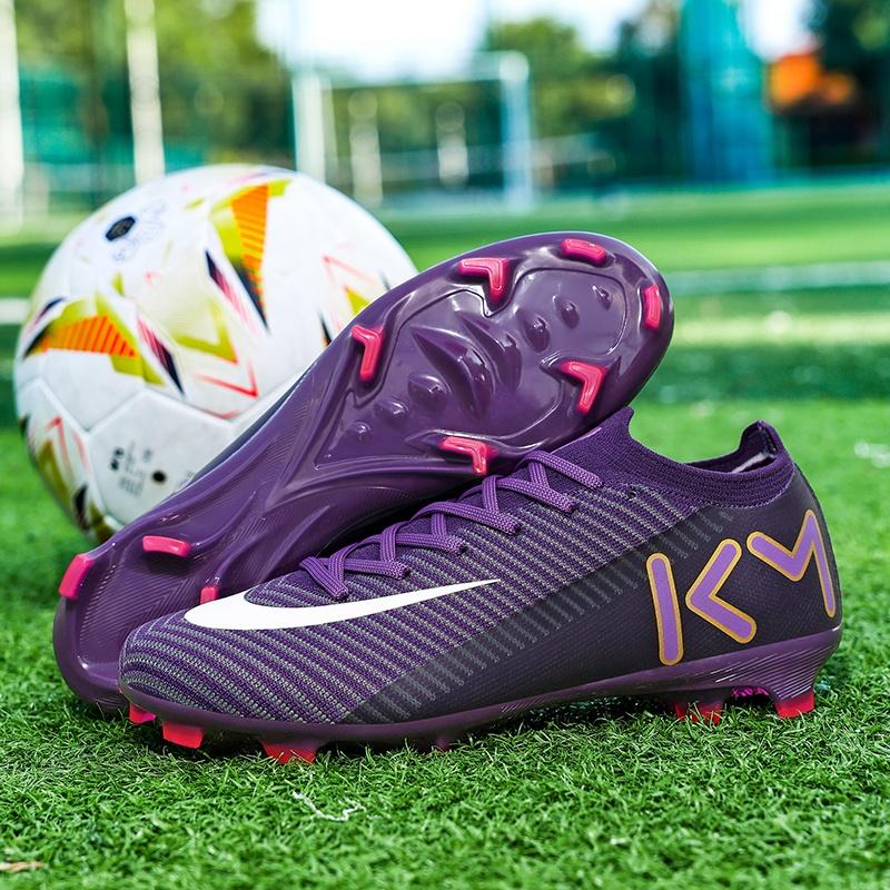New Men Football Boots Non-Slip Soccer Shoes Grass Cleats High-top Futsal Sneakers High-quality Match Indoor Hot-selling Outdoor