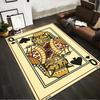 "Queen of Spades Cat Playing Card Design Carpet for Home Decor" Suitable for Use As an Anti-slip for Living Room Bedroom Sofas