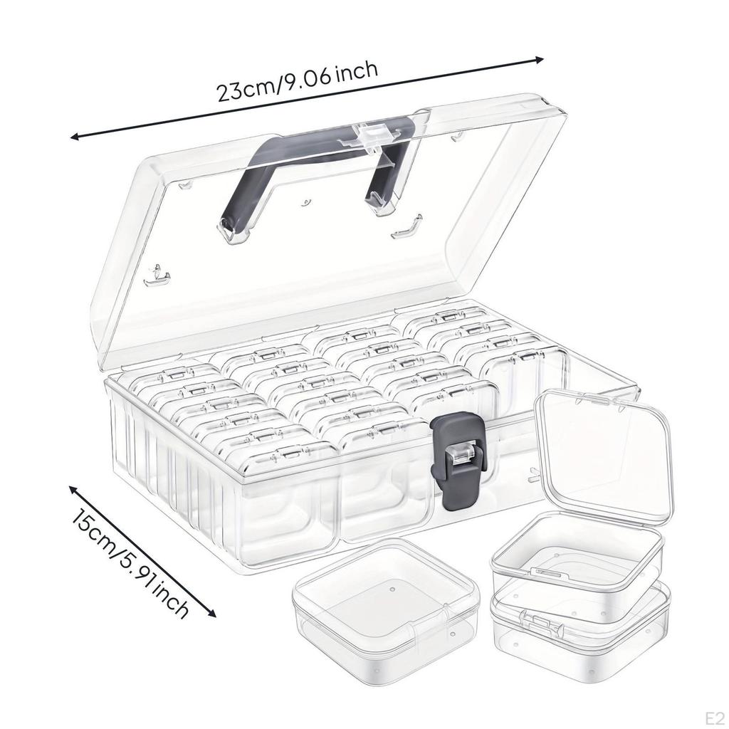 Storage Box with Removable Compartments Multipurpose for Desktops, Workshops