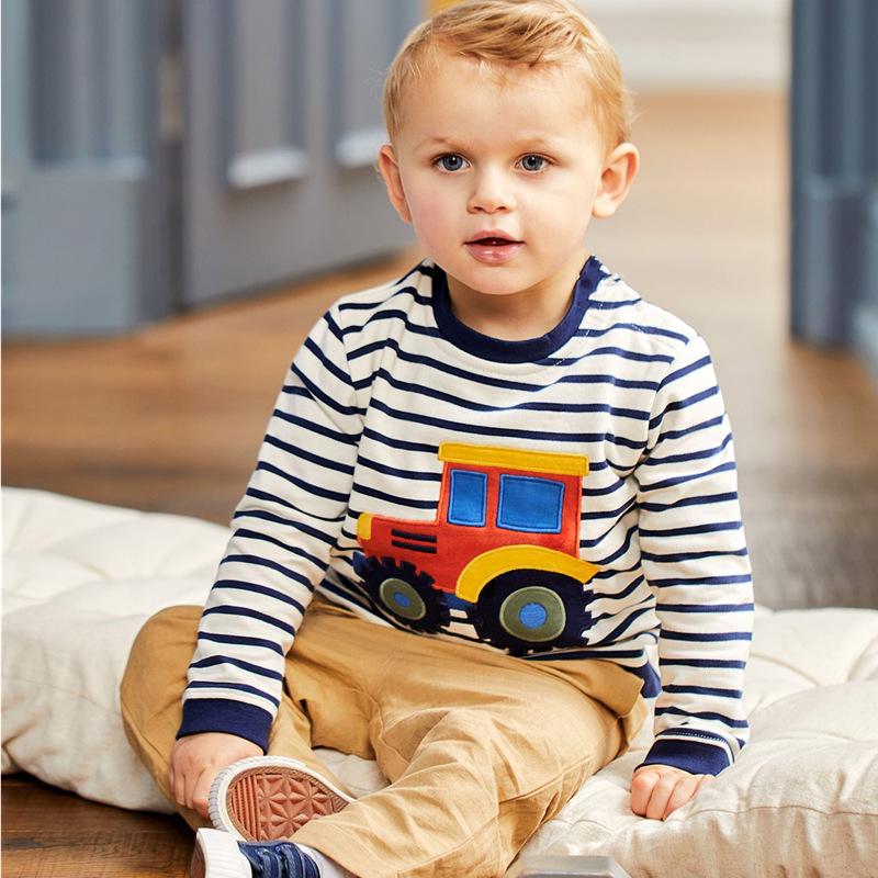 

European and American Boys Long Sleeve Autumn Hoodie - Cute Baby Casual Top 7T (Height 120-130 cm)