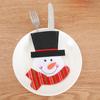 Santa Claus Cutlery Covers: Festive Christmas Knife & Fork Holders - Creative Cartoon Tableware Set