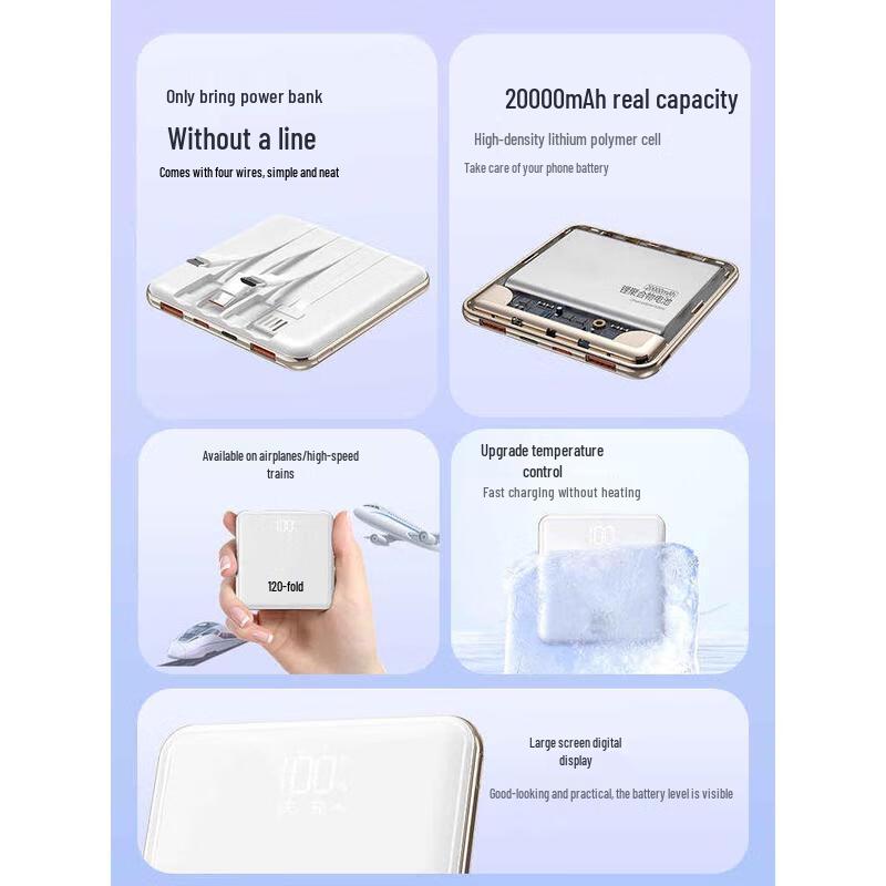 HANDUNYOU 30000mAh 40W Super Fast Charging Power Bank