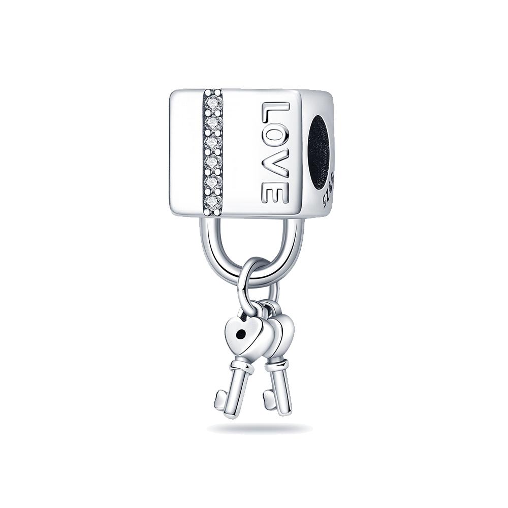 Love Lock Pendant Copper Colors For Charms Copper Colors Original Bracelet For Jewelry Making