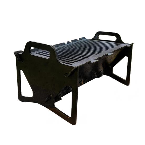 Slot Grill Collapsible BBQ Grill Tool-Free Setup Portable Camping Grills
