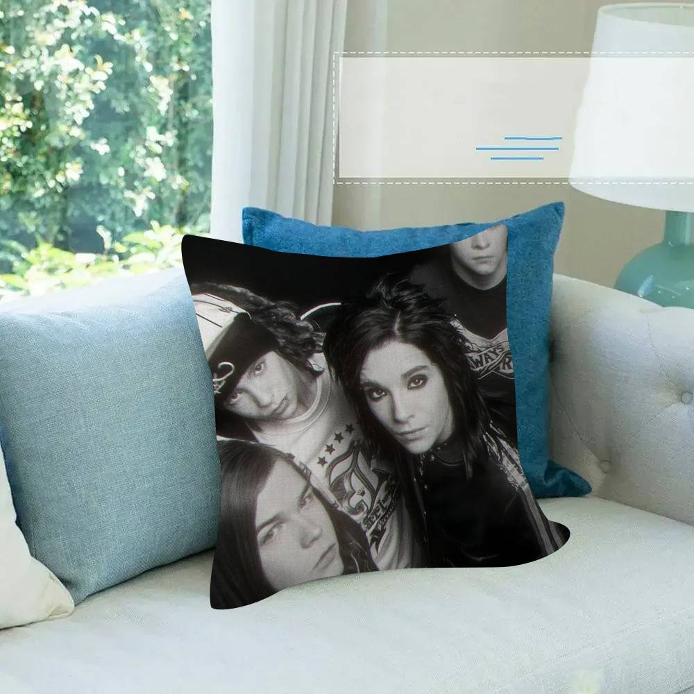 Metall Rockband Kissenbezug Cartoon Geschenk Kissenbezug Schlafzimmer Zuhause Sofa Stuhl Sitz Dekor Kissenbezug Tokio Hotel