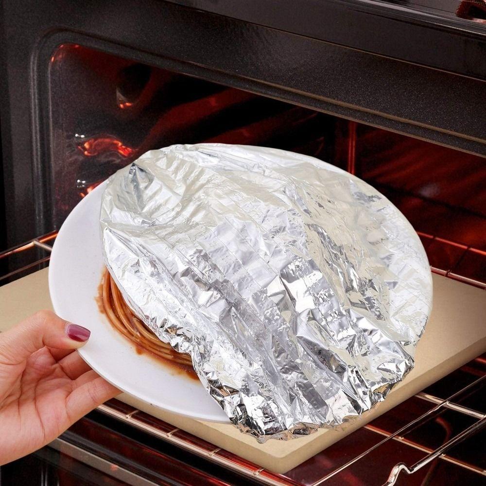 10/20/30/50Pcs Aluminum Foil Aluminum Foil Film Food Cover Thermal Insulation Films Bowls Dishes Elastic Sealing Cover