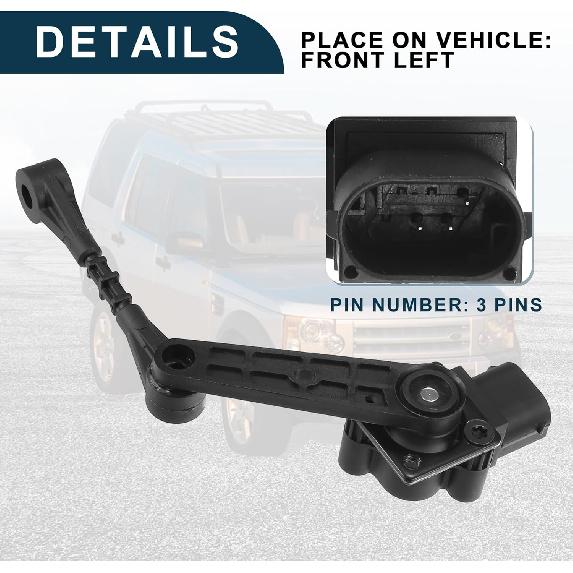 Air Suspension Ride Height Level Sensor for Land Rover LR3 No.LR020155 | Front Left Height Level Sensor 1 Set