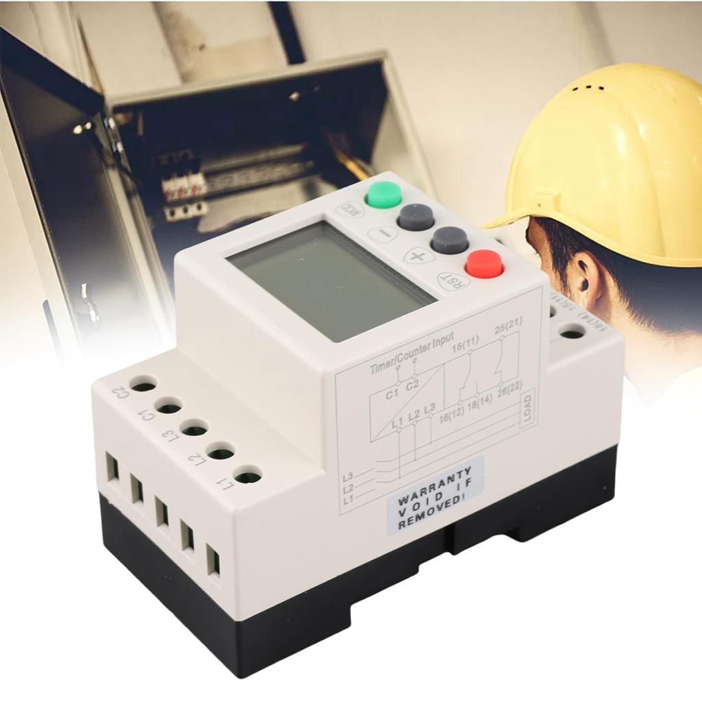 3 Phase Voltage Monitoring Sequence Relay JVR800-2 Voltage Relay Under Over Voltage Protector