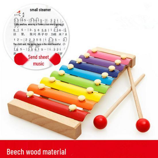 Wooden Xylophone Music Box & Piano Toy for Kids - Early Education & Enlightenment Percussion Instrument