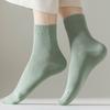 Womens Solid Color Sport Casual Sock Autumn Spring Breathable Soft Short Performances Cotton Crew Daily Stocking