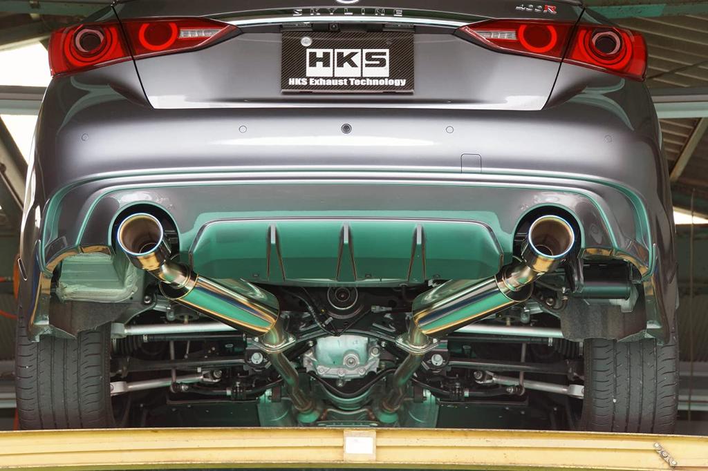 Tobă de eșapament sport HKS Automotive Liga Max Sports Skyline 400R, compatibilă cu sistemul de admisie și evacuare, pentru inspecția vehiculelor (5BA-RV37) 31021-AN012