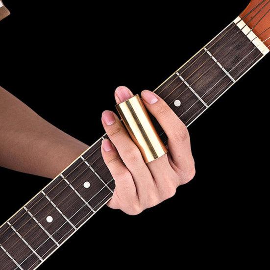 Stainless Steel Finger Sleeve Protector Guitar String Slide Tube Accessories
