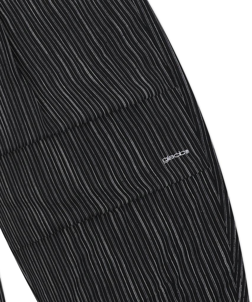 GLACK Gp139 Striped Linen Easy Pants (Black)