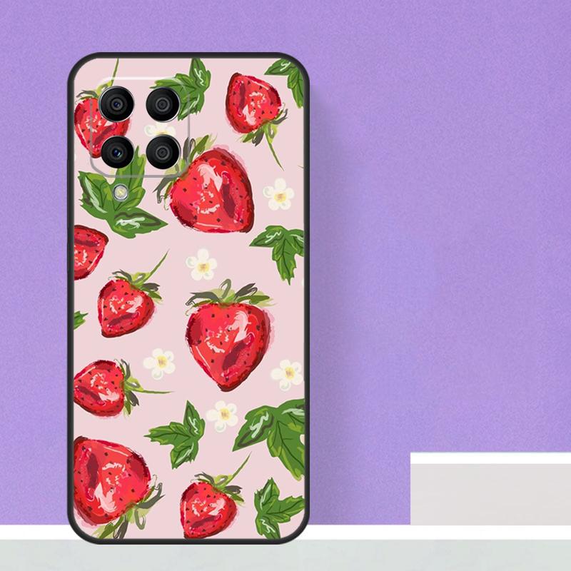 Cute Strawberry Case For Samsung Galaxy M16 M11 M21 M31 M20 M23 M54 M14 M34 M13 M52 M32 M12 M36 M56 M15 M55