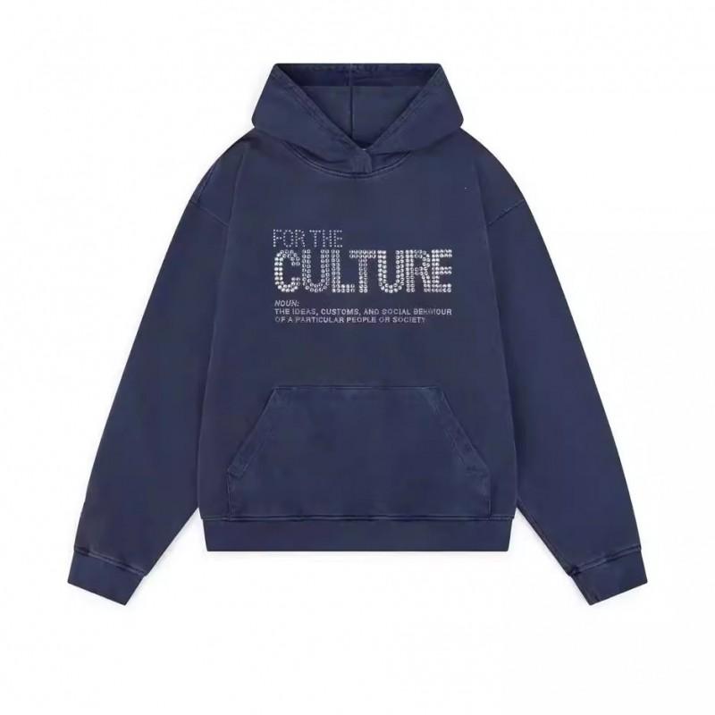 Oversized Hooded Sweatshirt With Letter Print Unisex Casual Pullover Fall