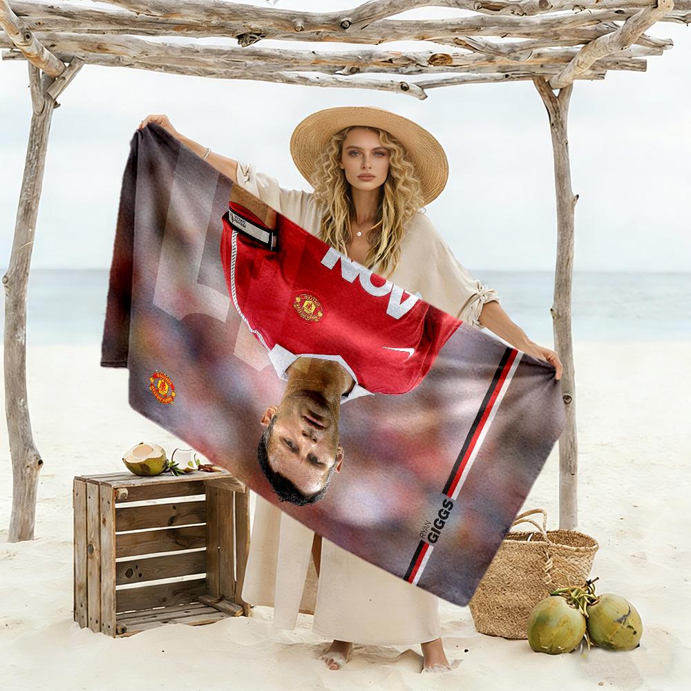 Victory Celebration Moment Beach Towel Quick-Dry Soft Microfiber Comfortable Lightweight
