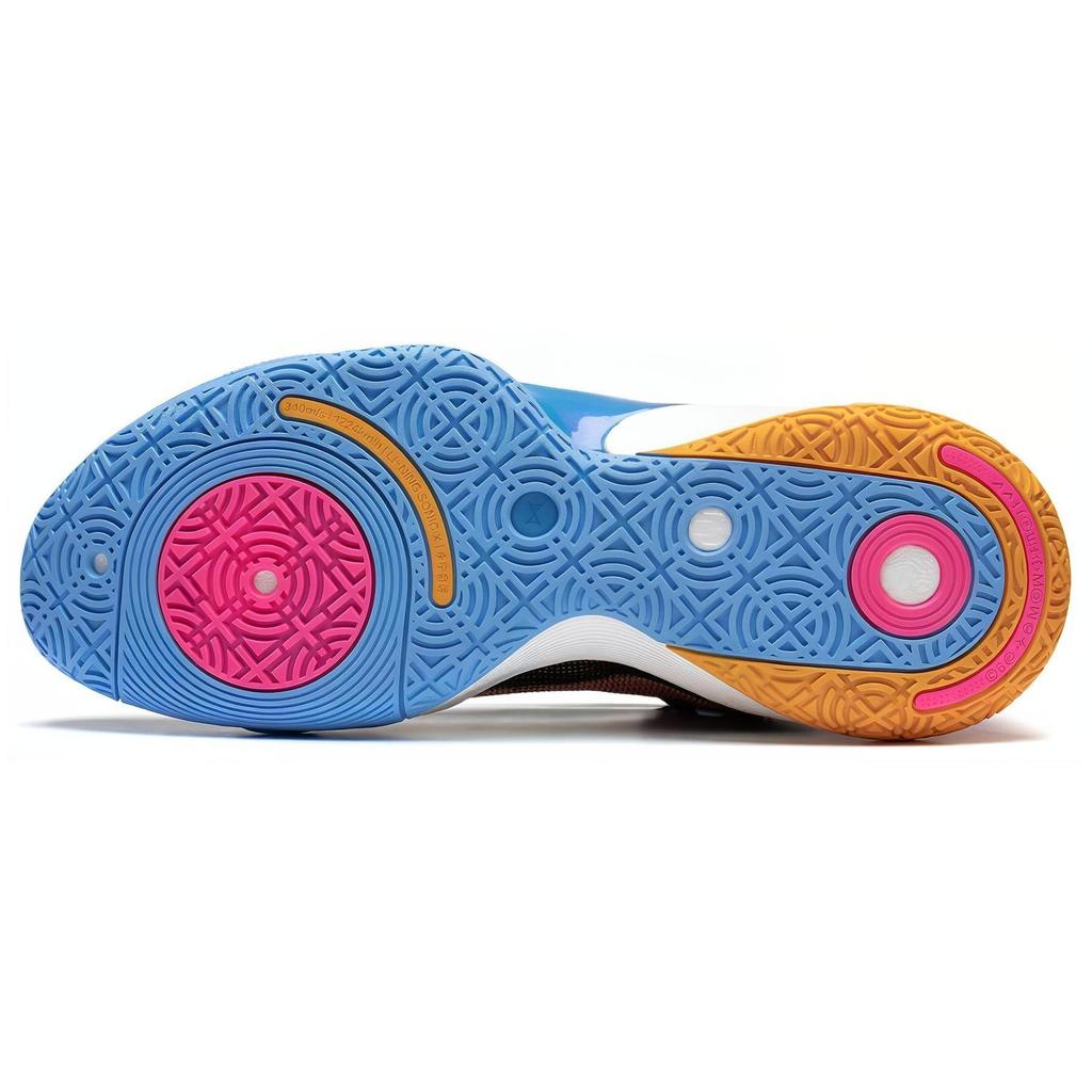 Li Ning SONIC 10 Ultra Mid top Abrasion Resistant Breathable Basketball Shoes Men's Black Blue Brown ABAS145-5