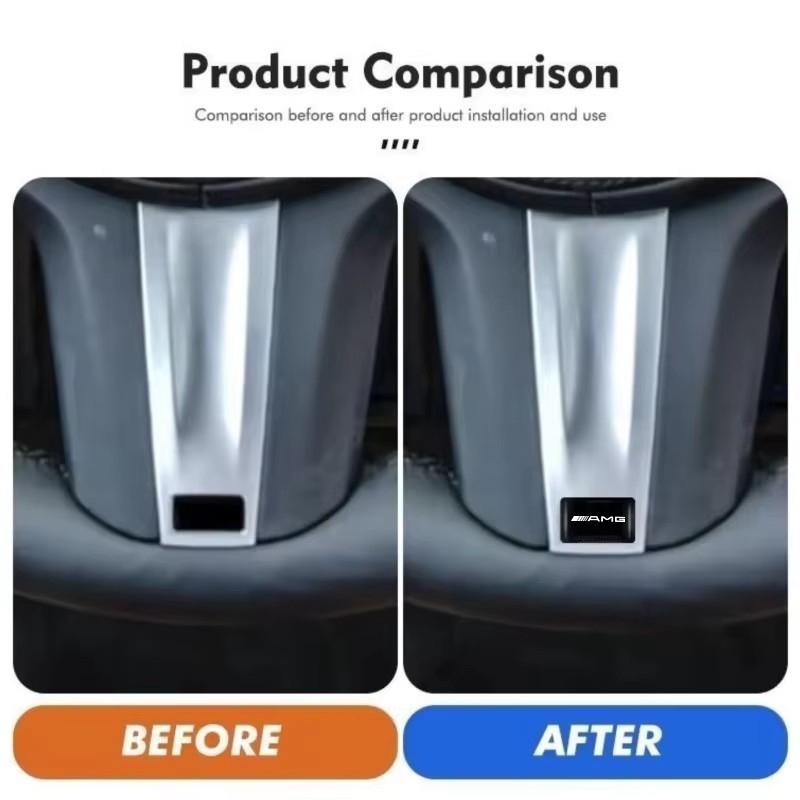 10Pcs 3D Epoxy Emblem Car Interior Stickers Decoration For Mercedes Benz AMG A B C E G CLA W211 W203 W204 C260 E300L A200L GLC30 MJ7