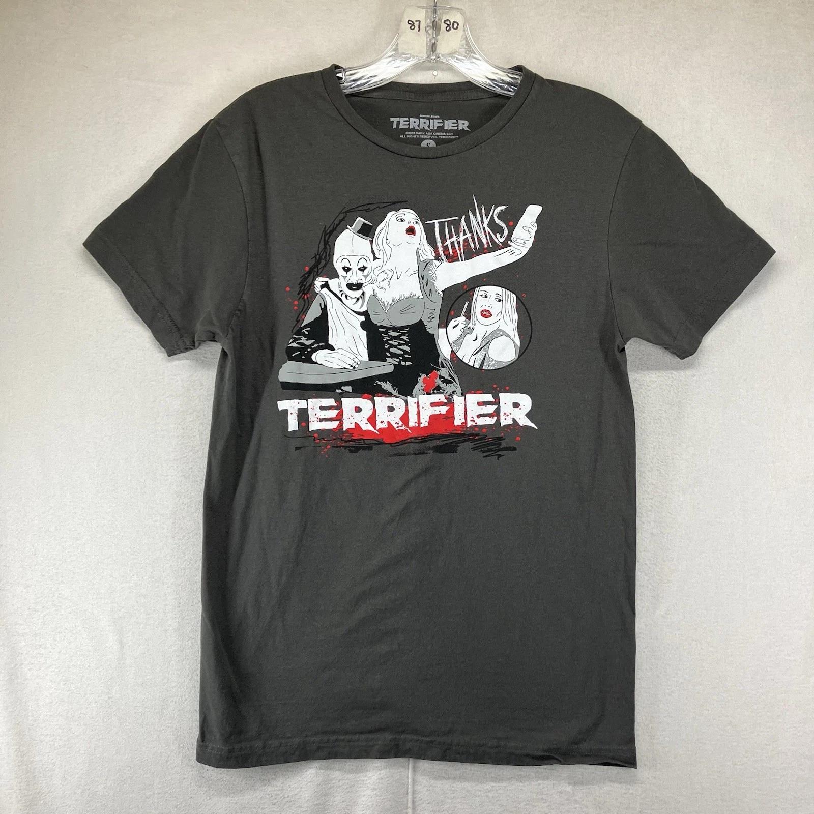 Terrifier Slasher Film T Shirt Small Art the Clown Horror Movie Blood Splatter 3XL