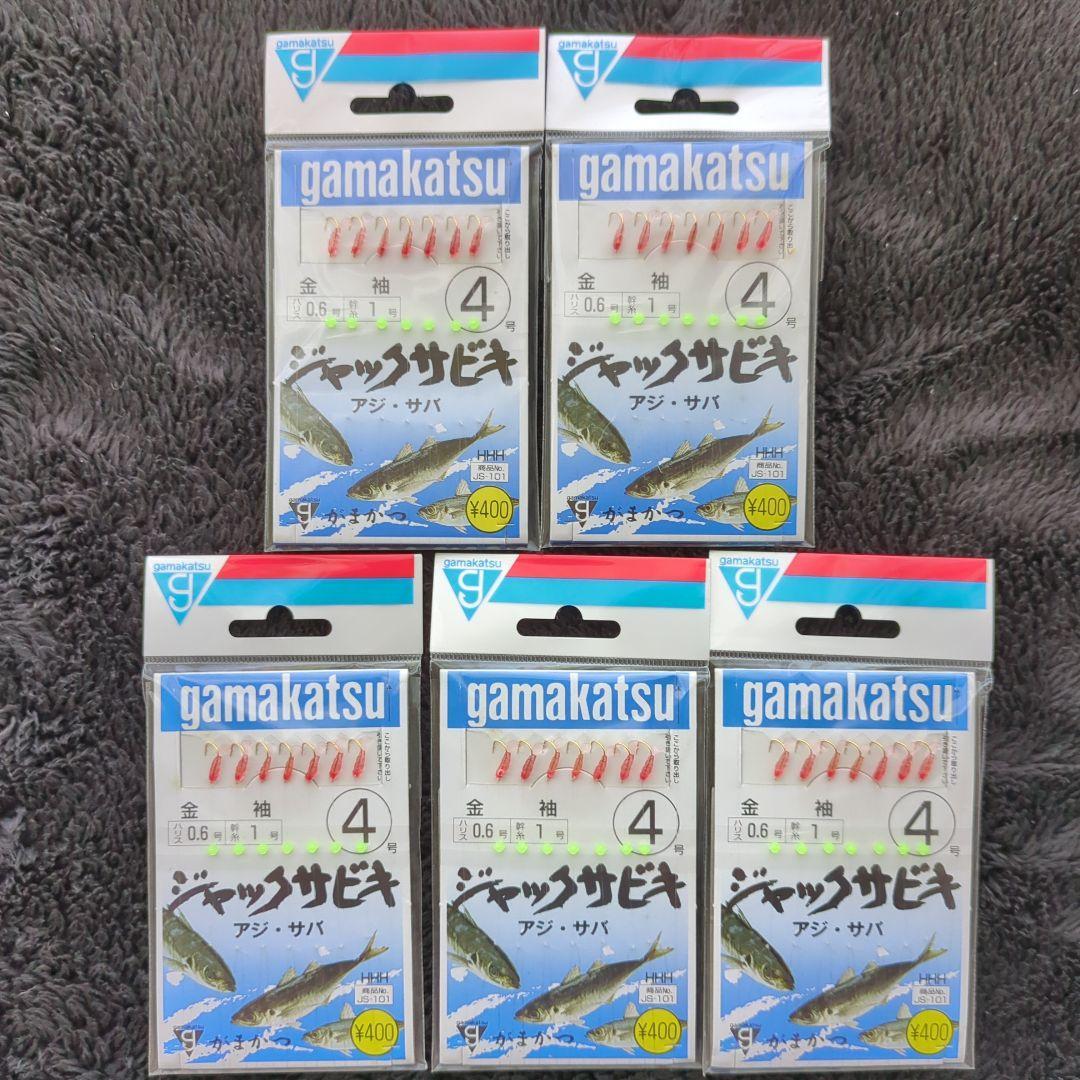 Used BAX) [Out of print] Gamakatsu Jack Sabiki Pink No. 4 5-piece set