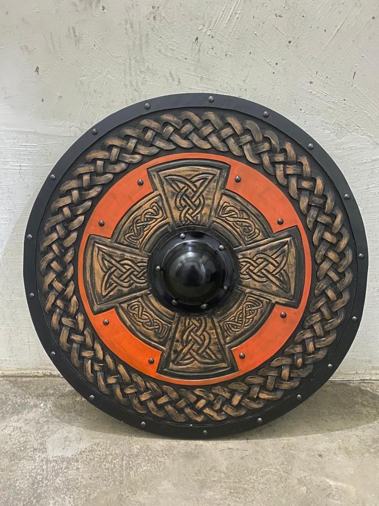 Viking Shield,Celtic Cross,Viking Wall Decor,Wood Wall Art,Handmade Home Decor,Fathers Day Gift For Him,Handmade for Gift Him,Wall Hangings