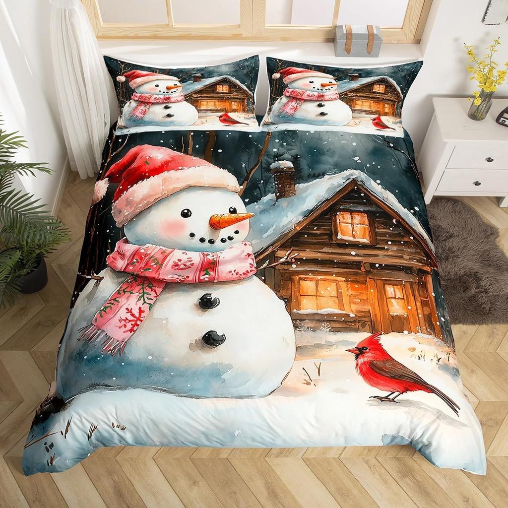 Comforter Merry Christmas King Size Cute Bedding Set For Kids Boys Girls Bohemian Room Decor Bedding Collection 3 Pcs