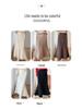 Women's Mid-Length Fishtail Wool Skirt: Elastic Waist, Solid Color, Casual & Versatile
