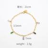 The Same Fashionable Light Luxury Multicolored Zircon Women'S Bracelet Personalized Titanium Steel Jewelry Jewelry Does Not Fade