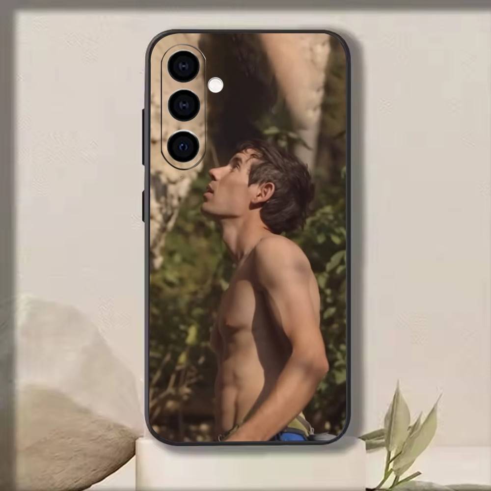 

Alex Honnold Phone Case For Samsung Galaxy A73,A72,A71,A70,A53,A52,A51,Soft Silicone Black Cover Samsung a21s